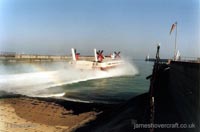 The Princess Anne (GH-2007) departing Dover hoverport